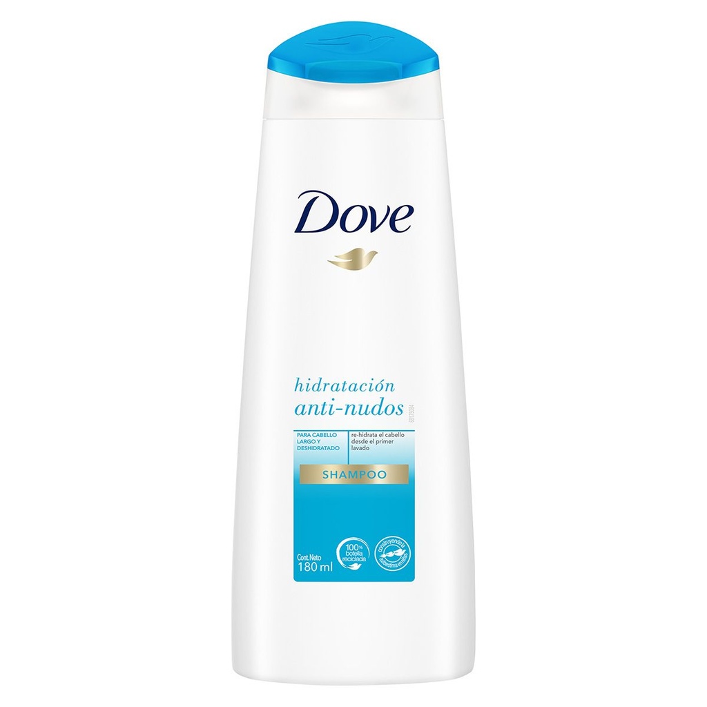 Shampoo Dove Hidratante Anti-Nudos 180 Ml 
