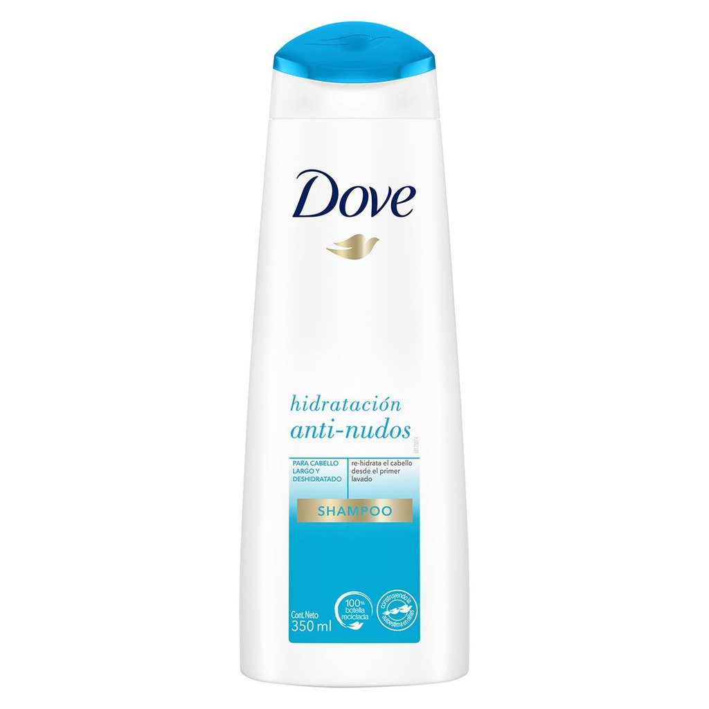 Shampoo Dove Hidratante Anti-Nudos 350 Ml 