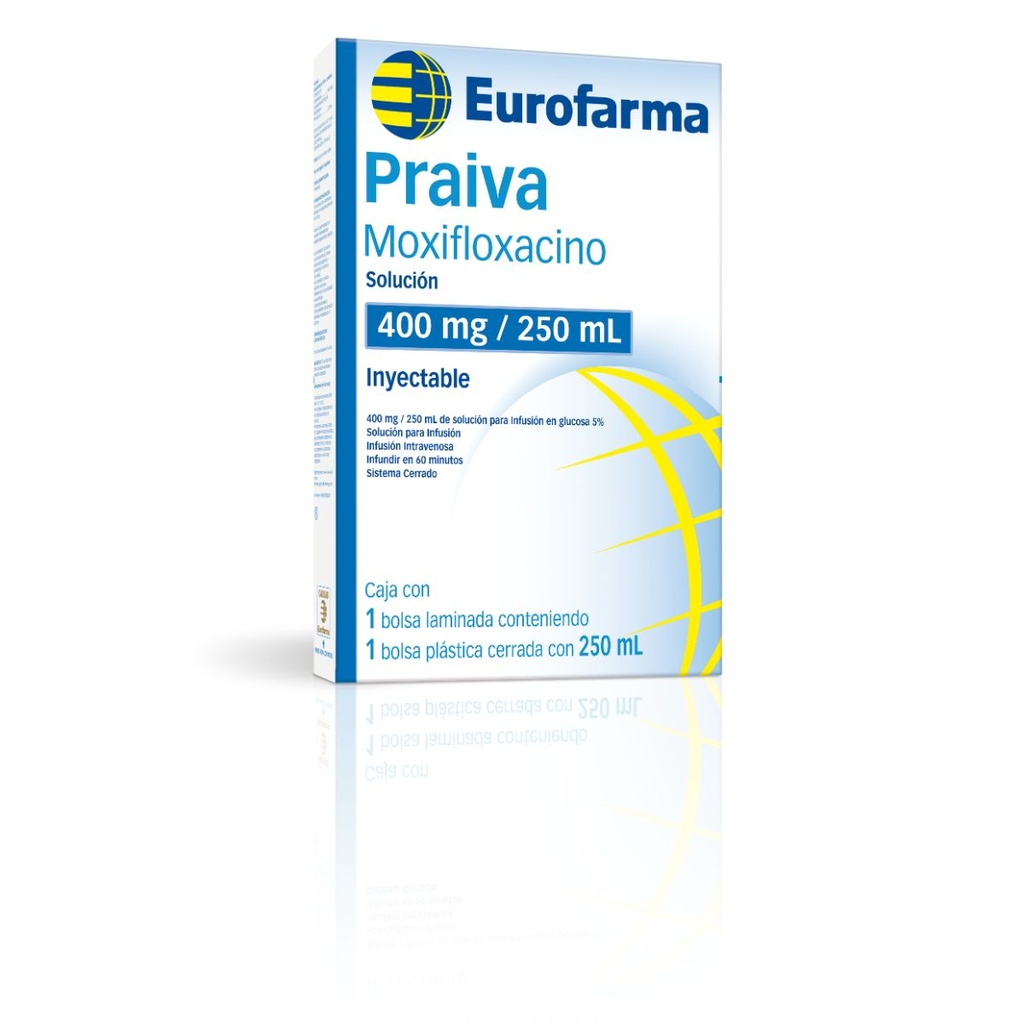 Praiva 400 Mg Solución Inyectable Bolsa 250 Ml 