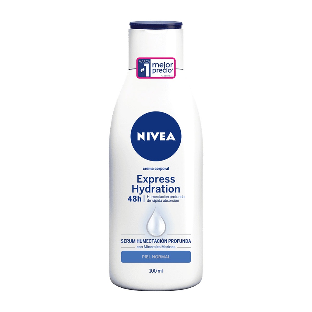 Crema Corporal Nivea Espress Hydration Piel Normal 100 Ml 