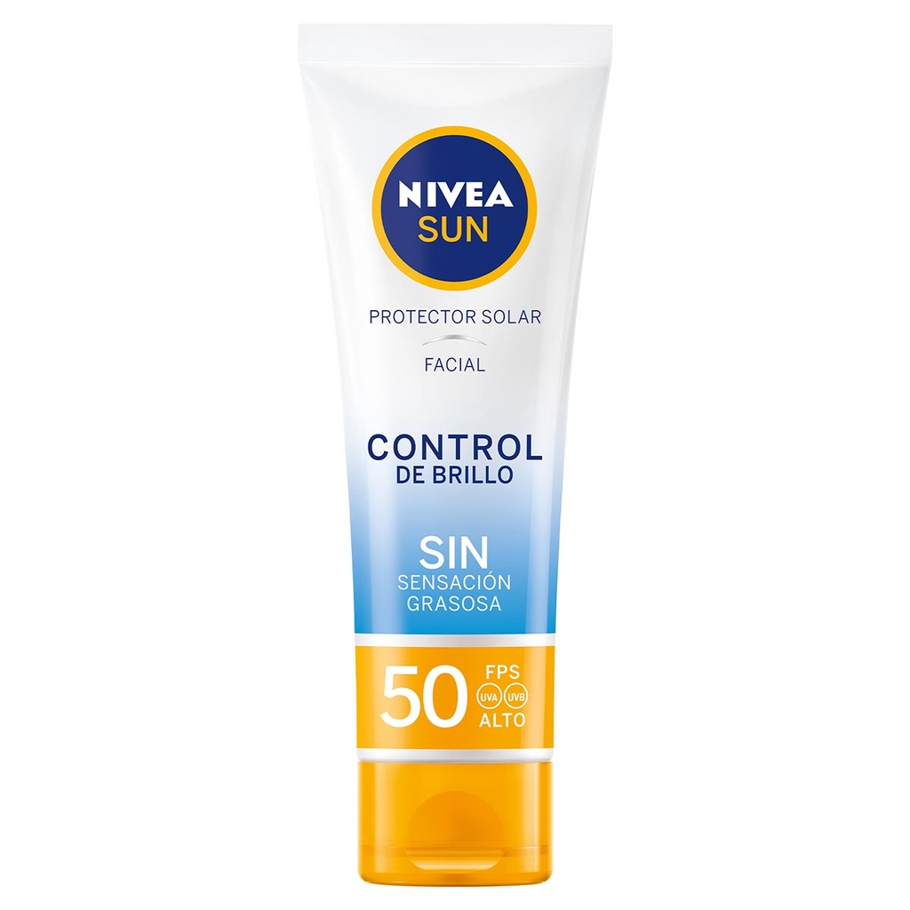Bloqueador Nivea Sun Facial FPS50 Control Brillo 50 Ml
