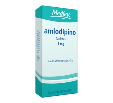 Medley Amlodipino 5 Mg 30 Tabletas Genérico Sanofi Ave