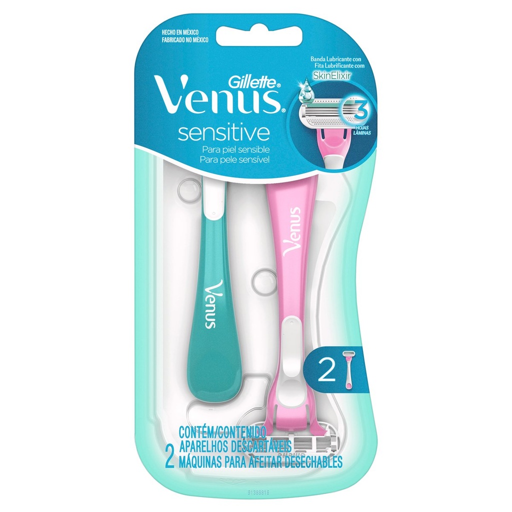 Máquina Gillette Venus Sensitive 2 Piezas 