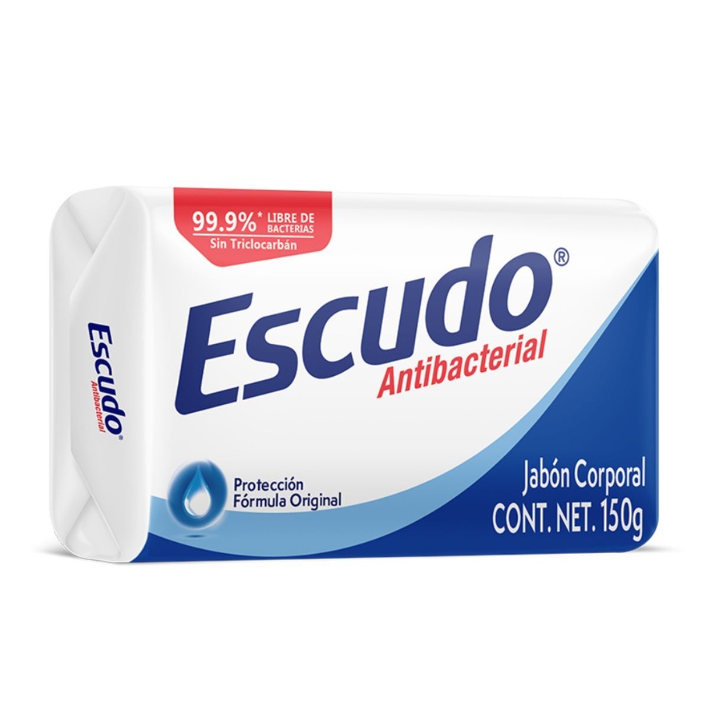 Jabón Escudo Azul Fórmula Original 150 G 