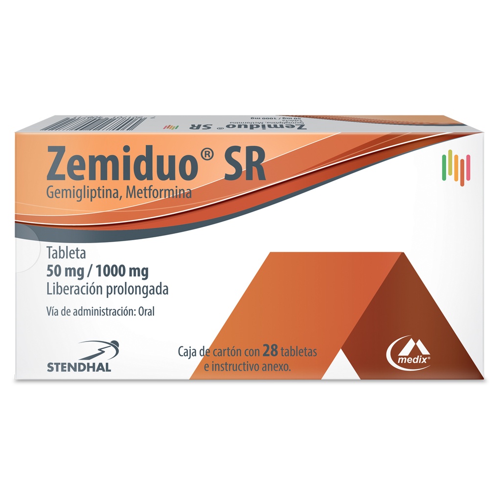 Zemiduo Sr 50 / 1000 Mg 28 Tabletas 