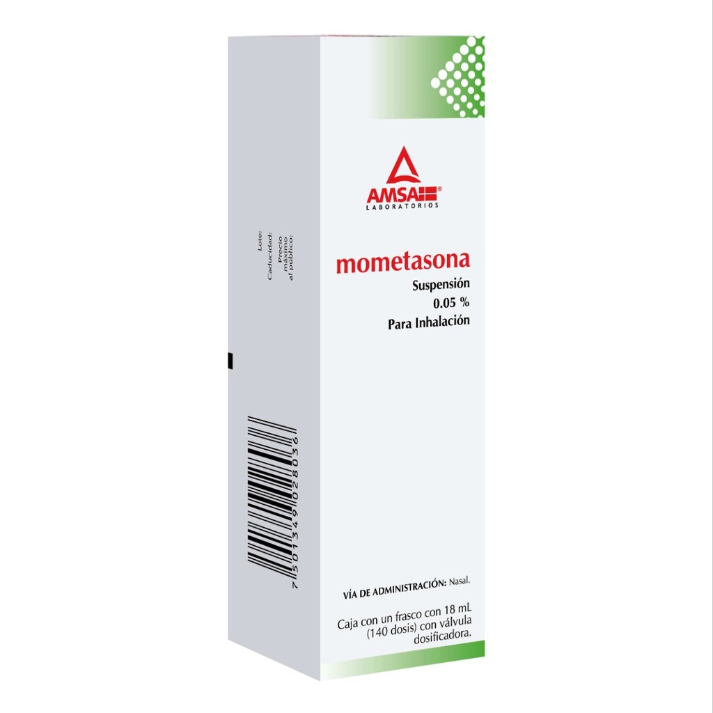 Mometasona 0.05% Suspensión Inhalaciones Genérico Amsa 