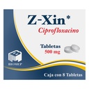 Z-Xin Ciprofloxacino 500 Mg 8 Tabletas Genérico Com Biomep 
