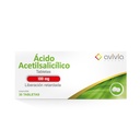 Ácido Acetilsalicílico Liberación Retardada 100 Mg 30 Tabletas Genérico Avivia