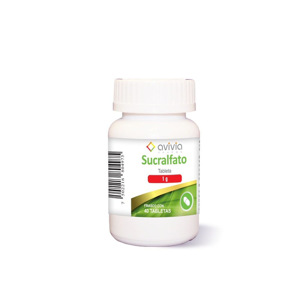 Sucralfato 1 G Frasco 40 Tabletas Genérico Avivia 