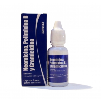 Neomicina/Polimixina/Gramicidina Solución Oftálmica 15 Ml Genérico Opko 