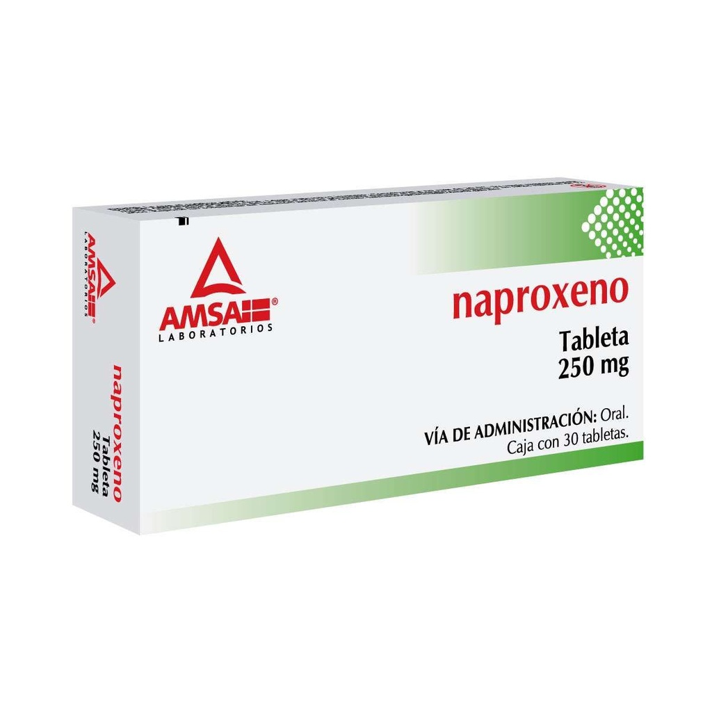 Naproxeno 250 Mg 30 Tabletas Genérico Amsa 