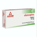 Olanzapina 10 Mg 14 Tabletas Genérico Amsa 