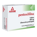 Pentoxifilina Liberación Prolongada 400 Mg 30 Tabletas Genérico Amsa 