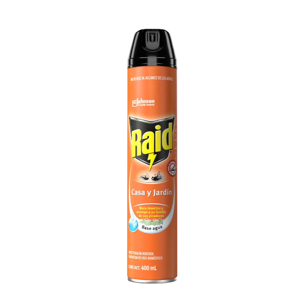 Raid Casa Y Jardín Mata Insectos Aerosol 400 Ml 