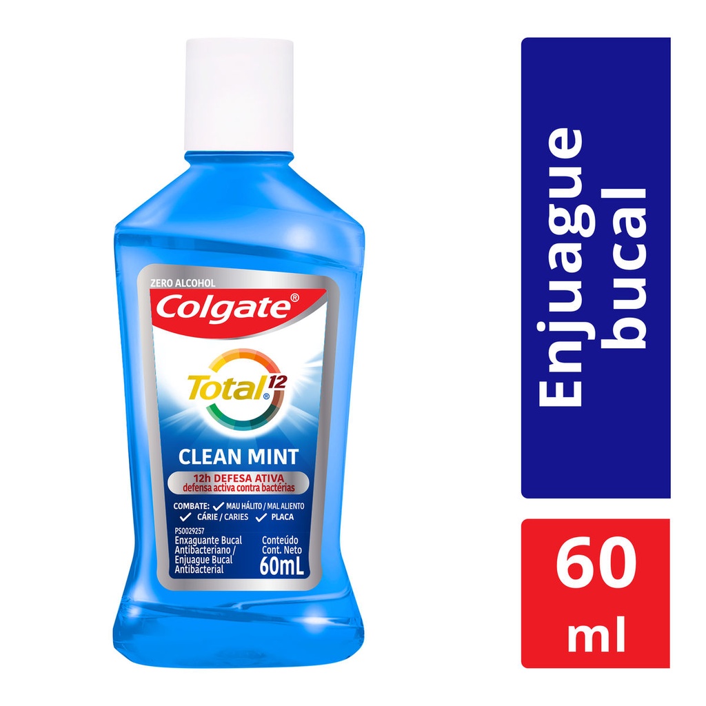 Enjuague Bucal Colgate Total 12 Clean Mint 60 Ml 