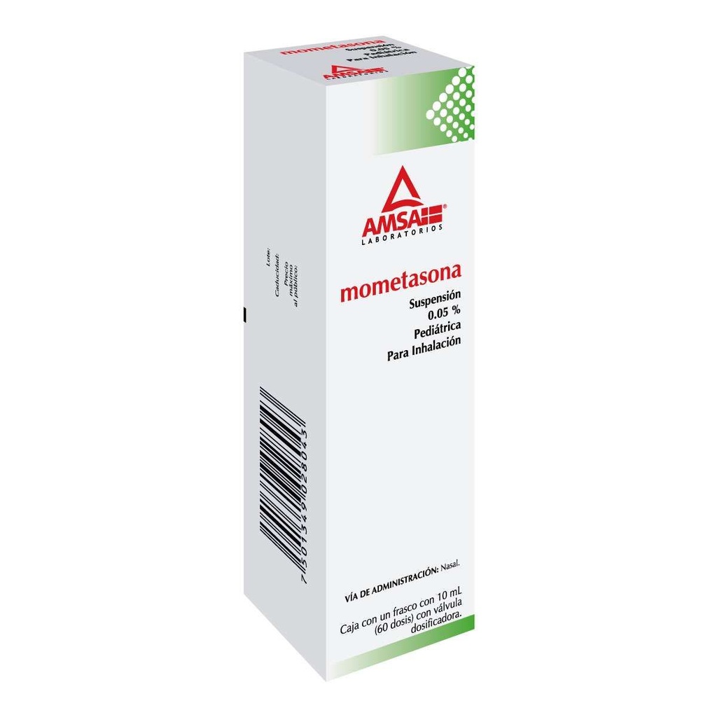 Mometasona Pediátrico 0.05% Suspensión Inhalaciones 10 Ml Genérico Amsa 