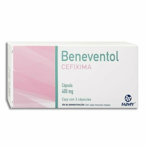 Beneventol Cefixima 400 Mg 3 Cápsulas Genérico Maver 