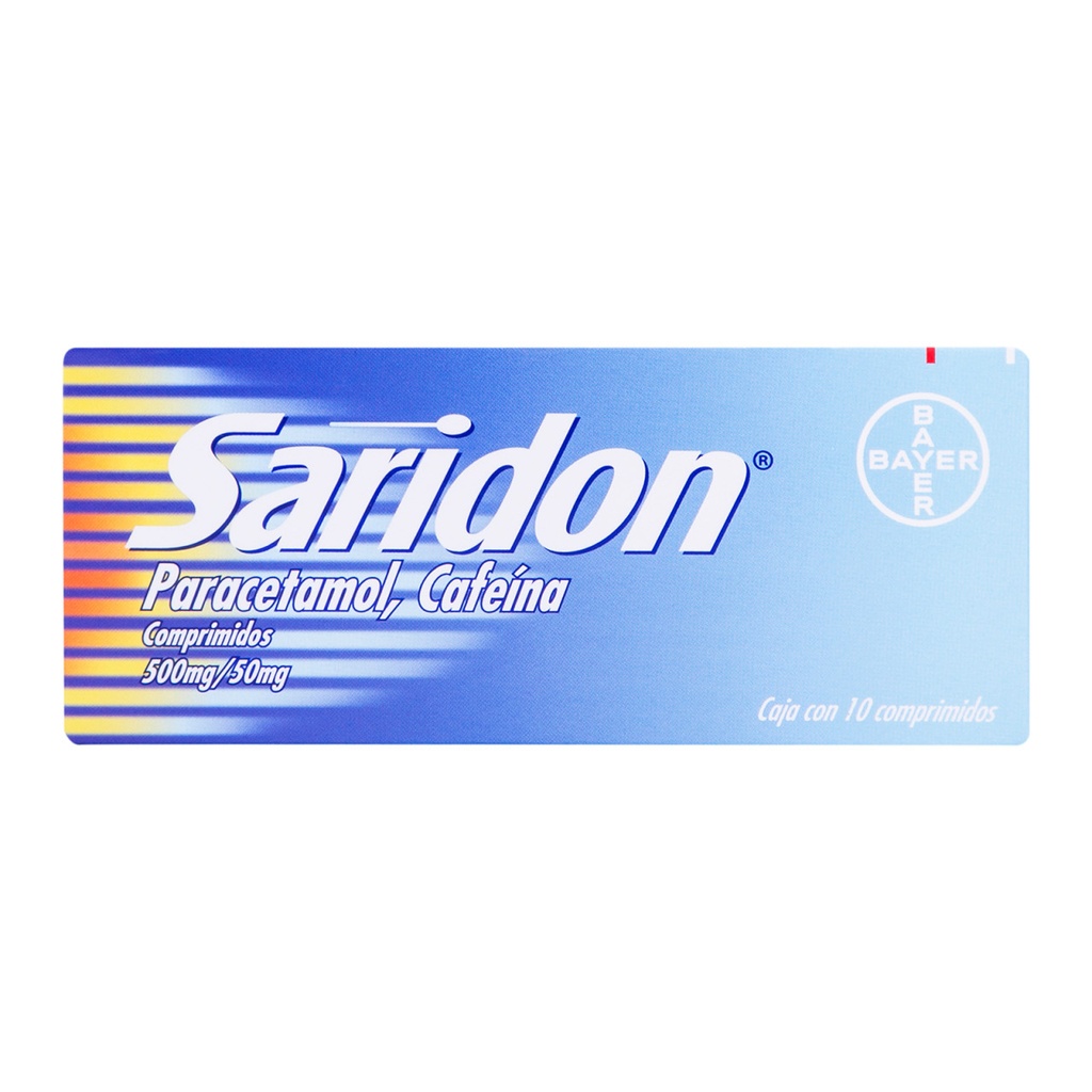 Saridon 500/50 Mg 10 Comprimidos 