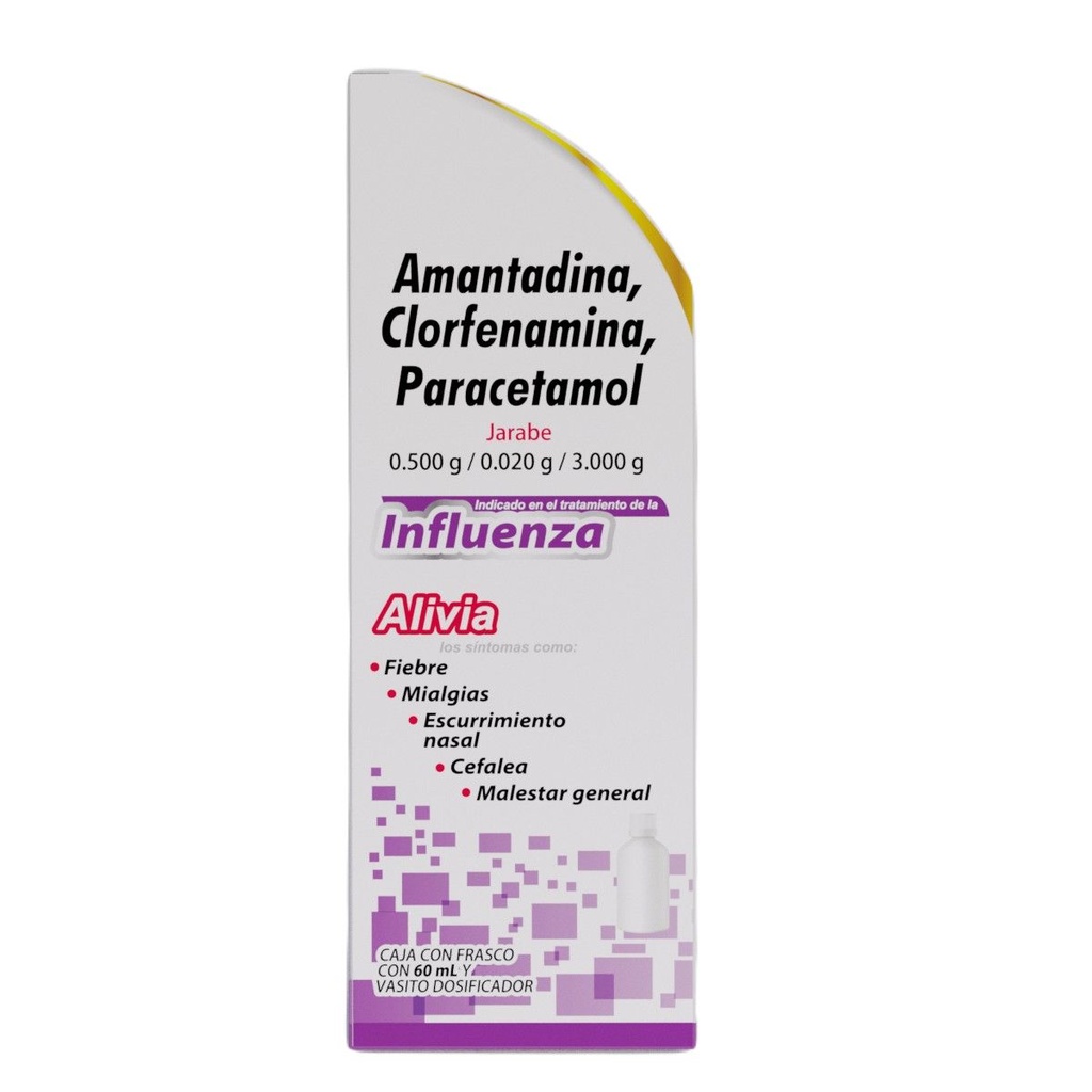 Amantadina/Clorfenamina/Paracetamol 0.50/0.02/3 G 60 Ml Genérico Ultra Lab