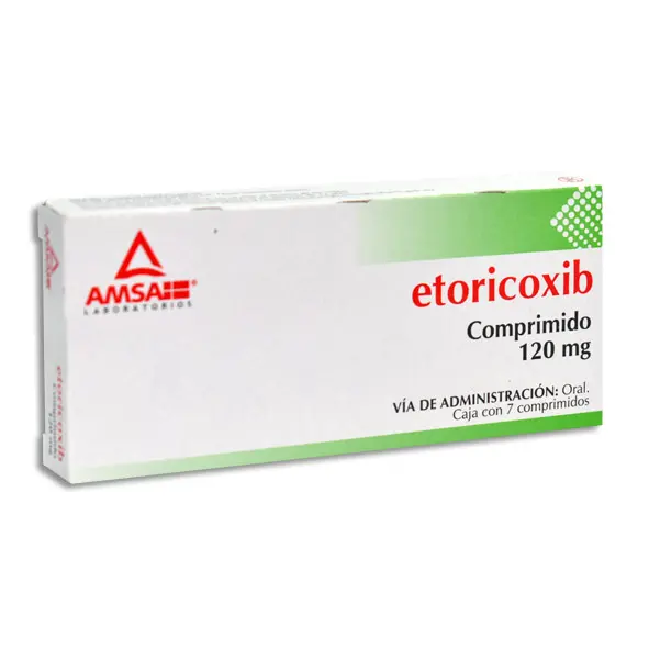 Etoricoxib 120 Mg 7 Comprimidos Genérico Amsa 