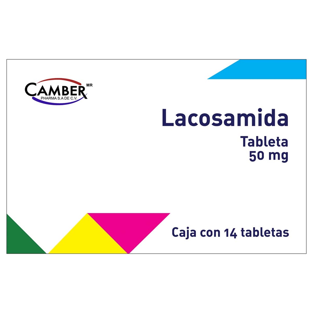 Lacosamida 50 Mg 14 Tabletas 