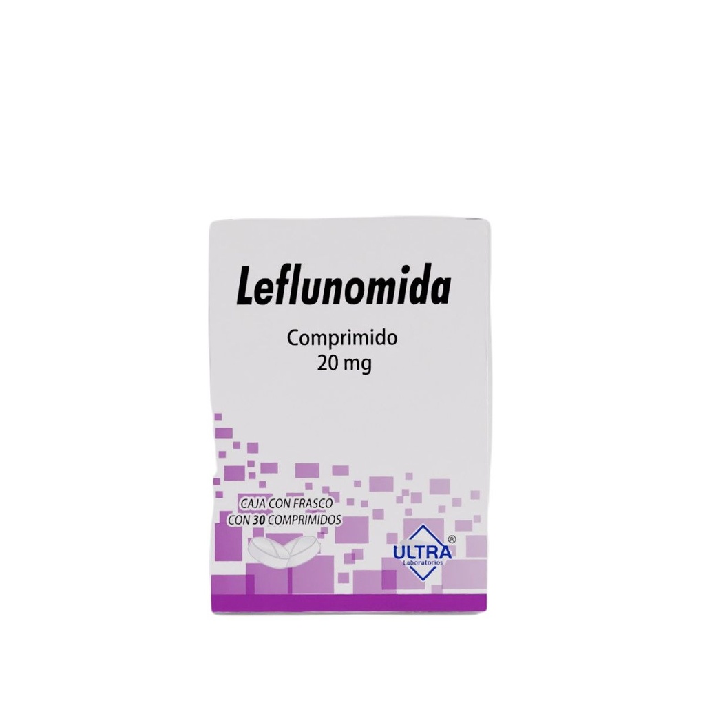 Leflunomida 20 Mg Frasco 30 Comprimidos Genérico Ultra Lab 