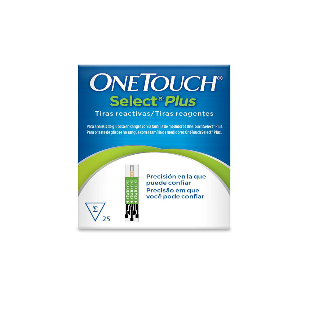 One Touch Select Plus 25 Tiras Reactivas 