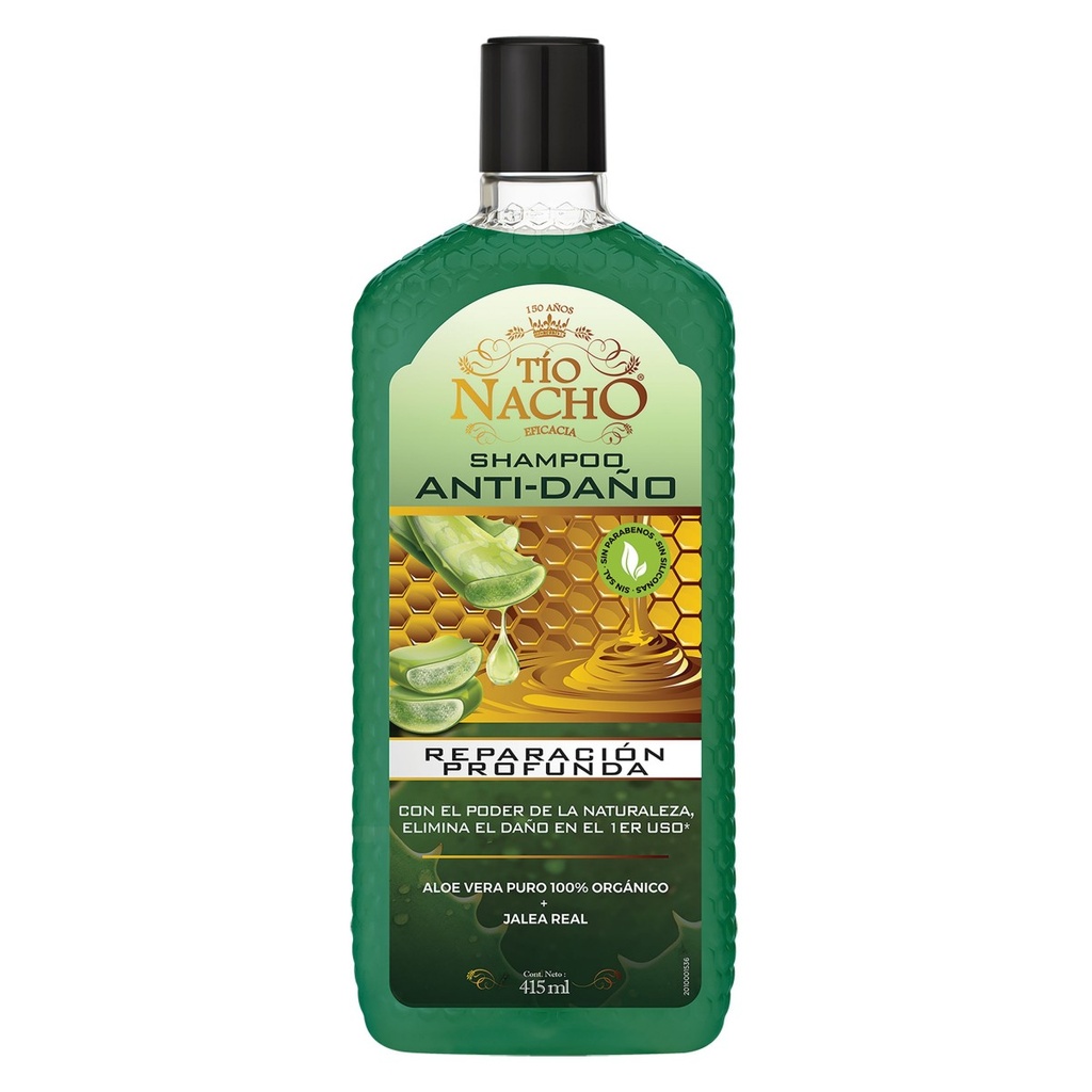 [7798140259893] Shampoo Tío Nacho Anti-Daño Aloe 415 Ml 