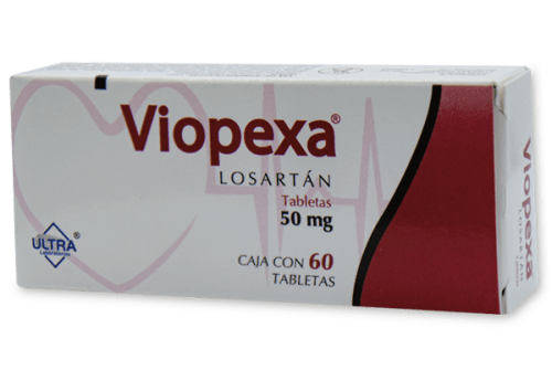 Viopexa Losartan 50 Mg 60 Tabletas Genérico Ultra Lab 