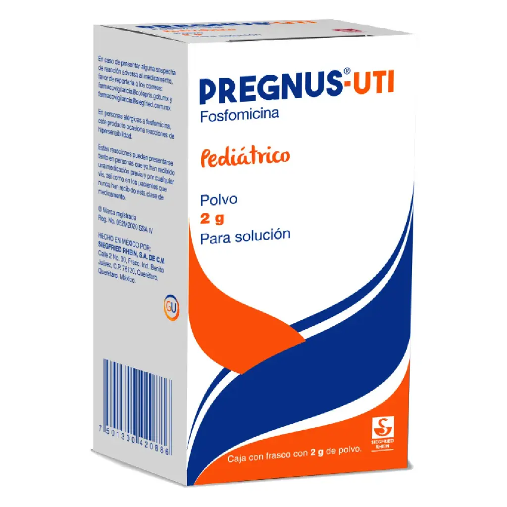 Pregnus Uti Pediátrico Solución Polvo 2 G 