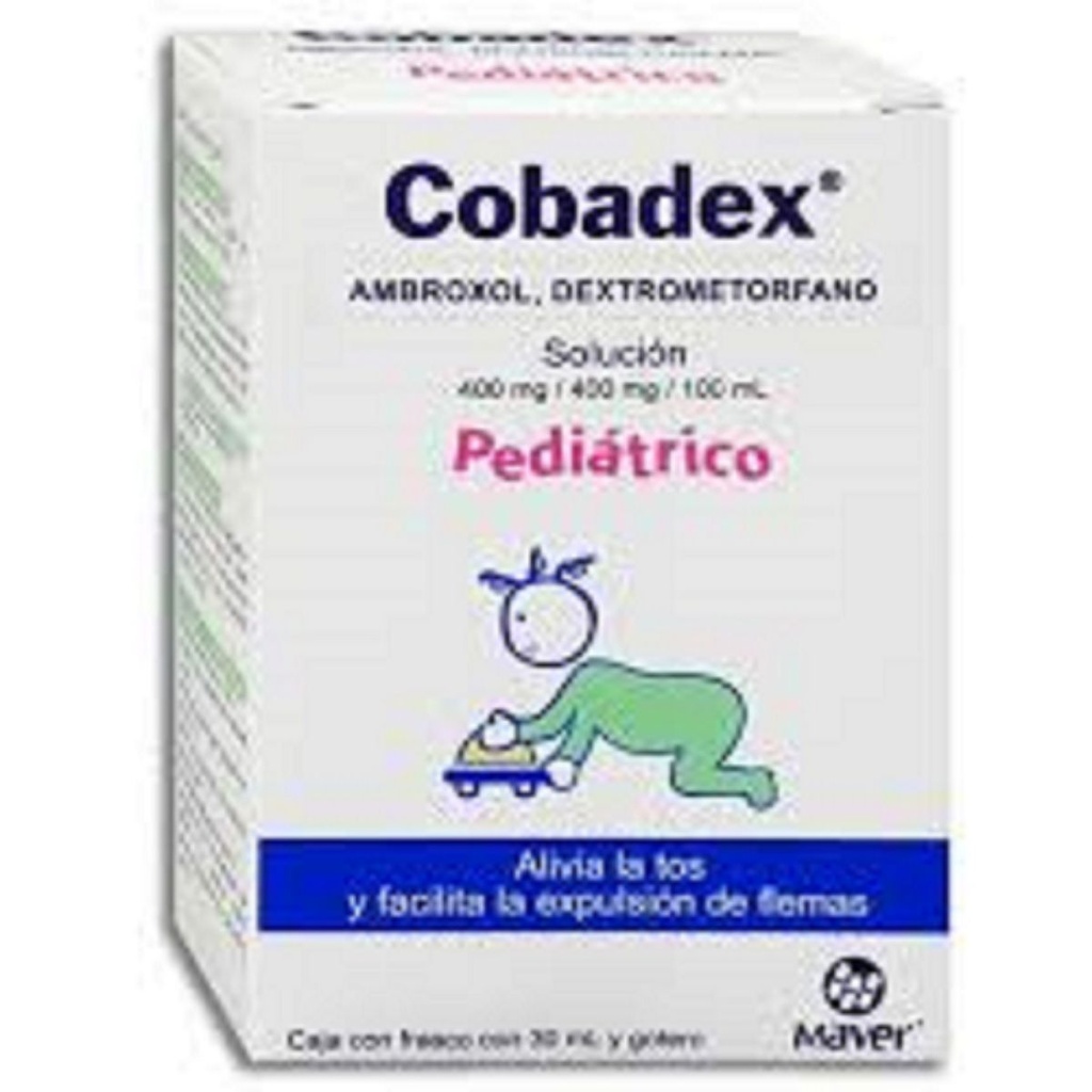Cobadex Ambroxol/Dextrometorfano 400 Mg Solución Pediátrico 30 Ml Genérico Maver