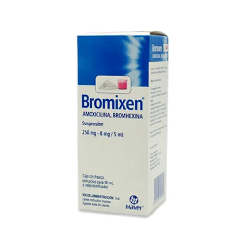 Bromixen Amoxicilina/Bromhexina 250/8 Mg Suspensión 90 Ml Genérico Maver