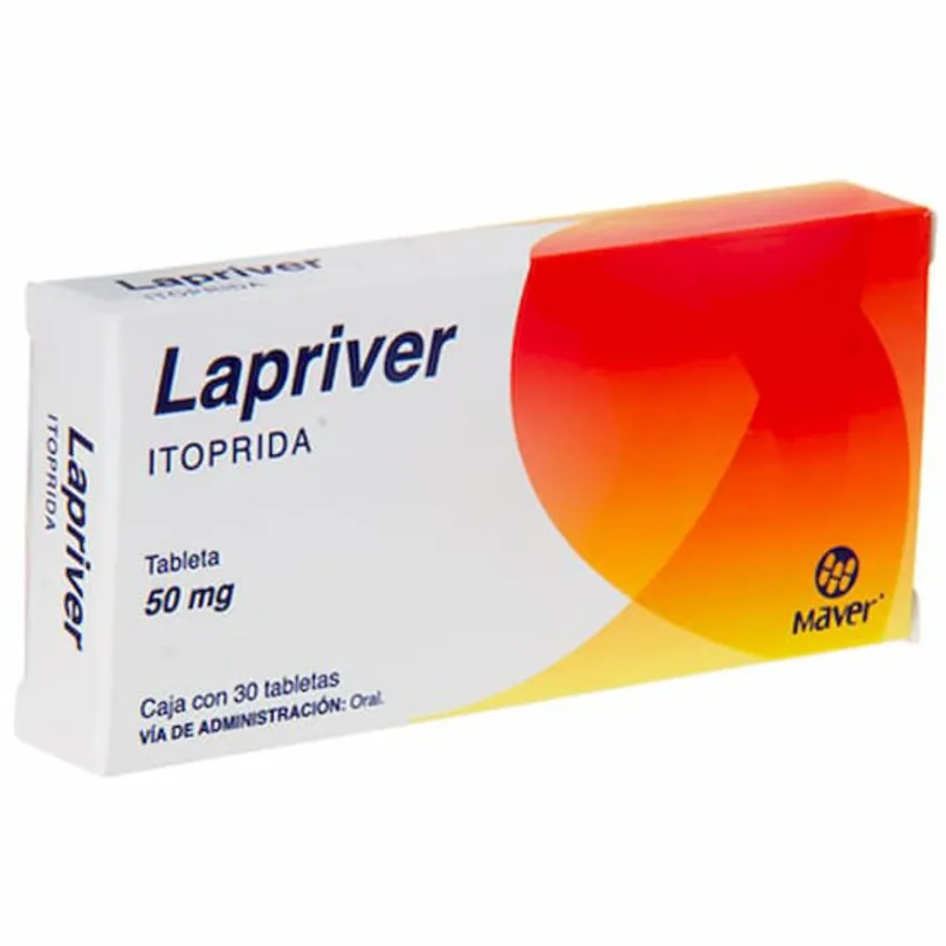 Lapriver Itoprida 50 Mg 30 Tabletas Genérico Maver 
