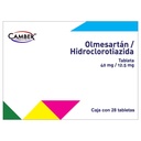 Olmesartán / Hidroclorotiazida 40/12.5 Mg 28 Tabletas 