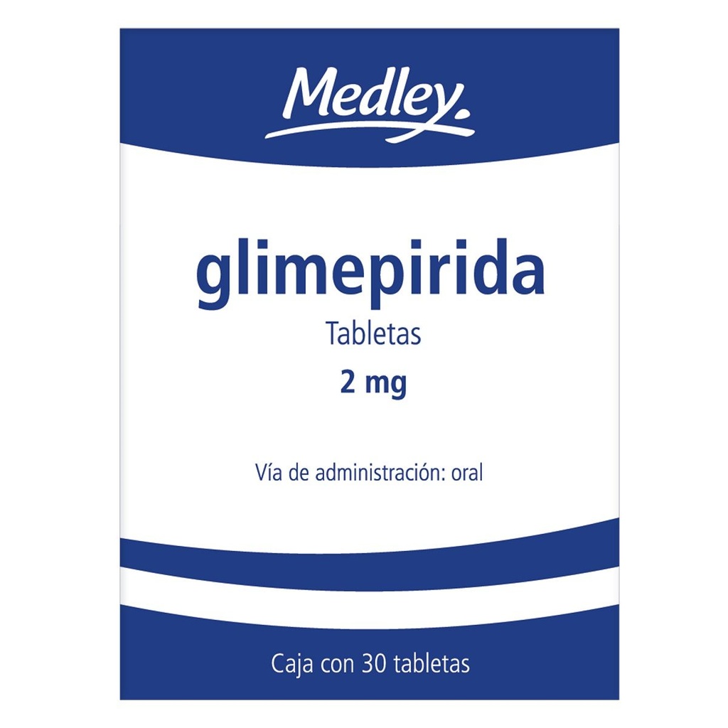 Medley Glimepirida 2 Mg 30 Tabletas Genérico Sanofi Ave 