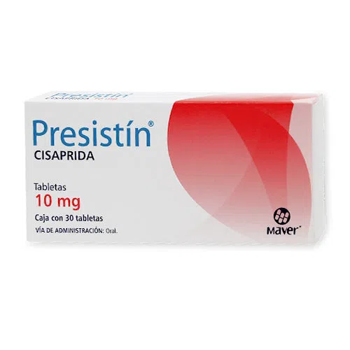 Presistín Cisaprida 10 Mg 30 Tabletas Genérico Maver 