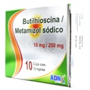 Butilhioscina/Metamizol 10/250 Mg 10 Grageas Genérico Adn Pharma
