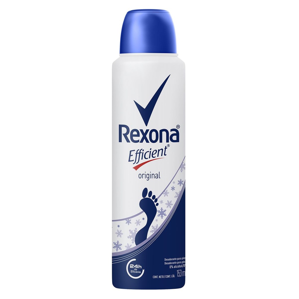 Desodorante Rexona Efficient Original Pies 153 Ml 