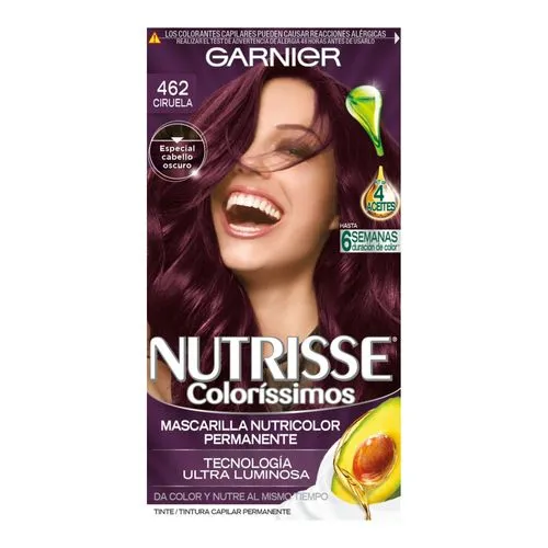[7509552826593] Tinte Garnier Nutrisse Coloríssimos 462 Ciruela 