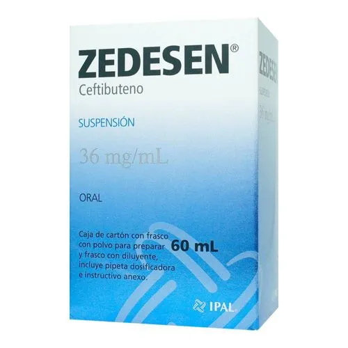 Zedesen 36 Mg Suspensión Polvo Con Frasco Diluyente Y Pipeta 60 Ml 