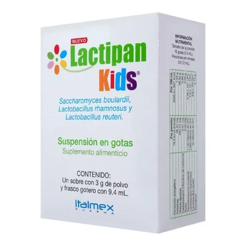 Lactipan Kids Suplemento Alimenticio Suspensión 9.4 Ml 