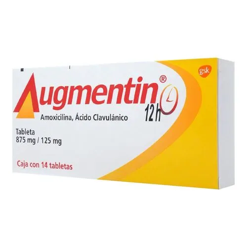 Augmentin 875/125 Mg 12H 14 Tabletas