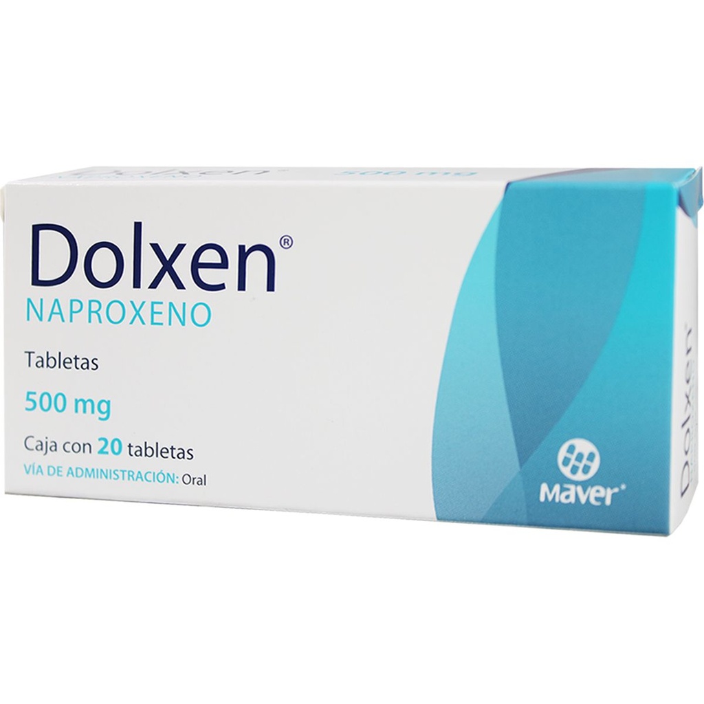 Dolxen Naproxeno 500 Mg 20 Tabletas Genérico Maver 