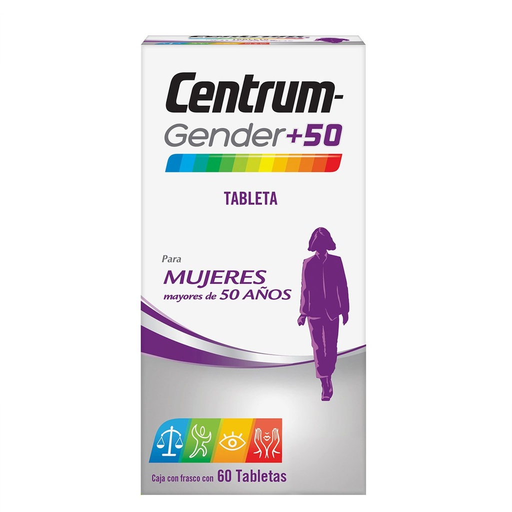 [7501065004000] Centrum Gender+50 Mujeres 60 Tabletas 