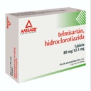 Telmisartán/Hidroclorotiazida 80/12.5 Mg 28 Tabletas Genérico Amsa 