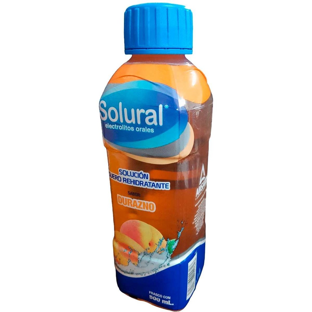 Solural Electrolitos Durazno 500 Ml Genérico Amsa 