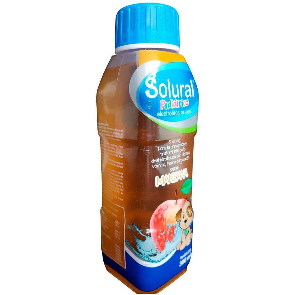 Solural Electrolitos Pediátrico Manzana 300 Ml Genérico Amsa 