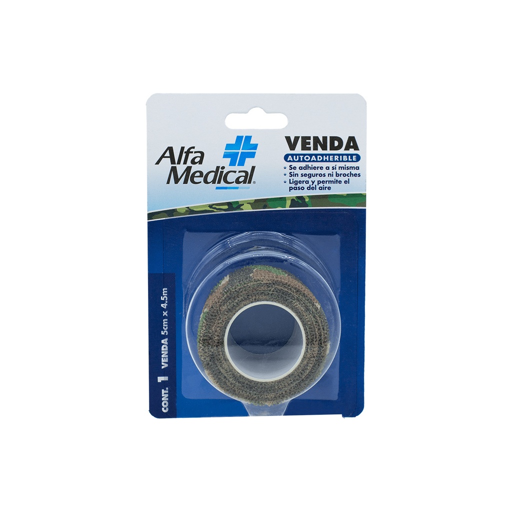 Venda Alfa Medical Adhesiva Camouflaje 5 Cm X 4.5 M 
