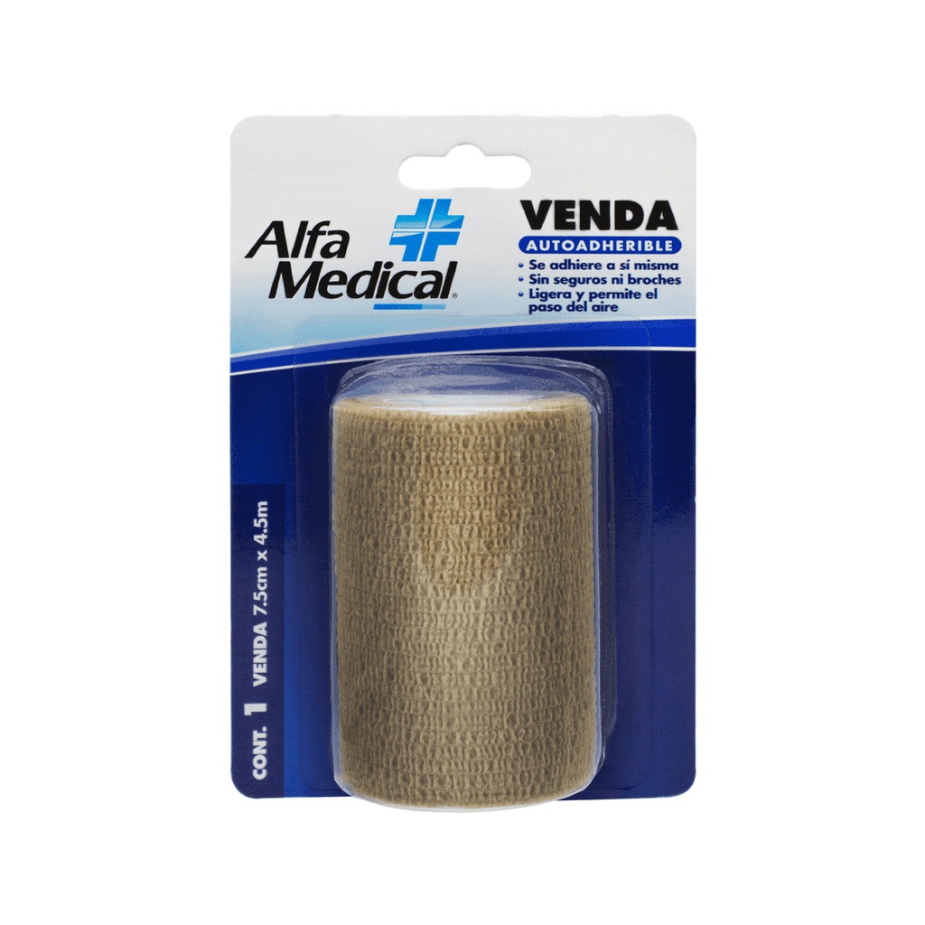 Venda Alfa Medical Adhesiva Blister 7.5 Cm X 4.5 M 