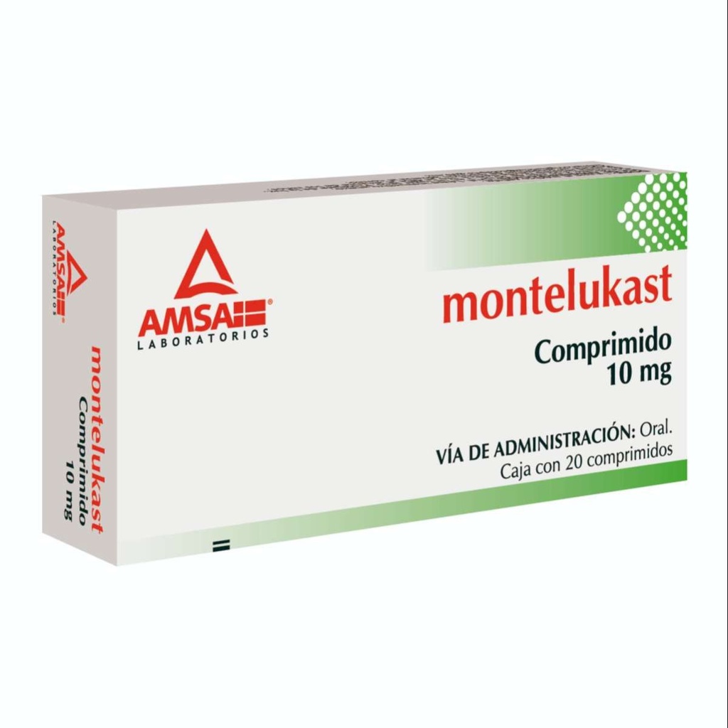 Montelukast 10 Mg 20 Comprimidos Genérico Amsa 
